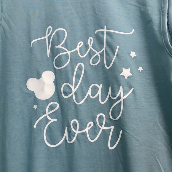 💚3/$13💚 Disney best day ever tank top - Picture 2 of 4